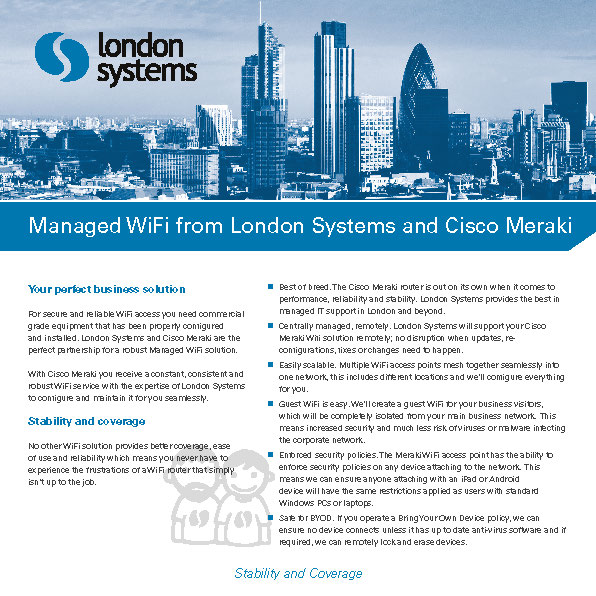 London Systems Cisco Meraki Wifi Brochure